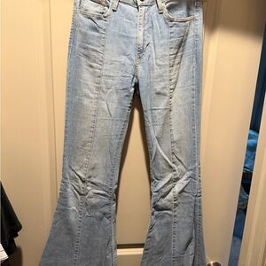 Just Black Light Blue Flare Jeans